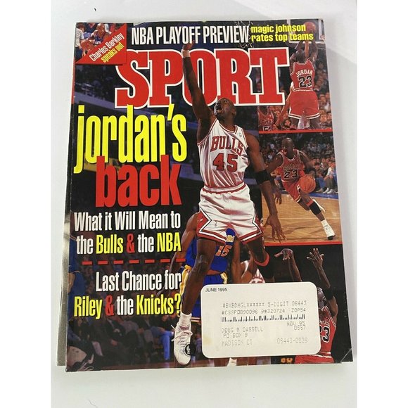 Sport Magazine June 1995 Michael JORDAN Cover He’s Back - Picture 1 of 1
